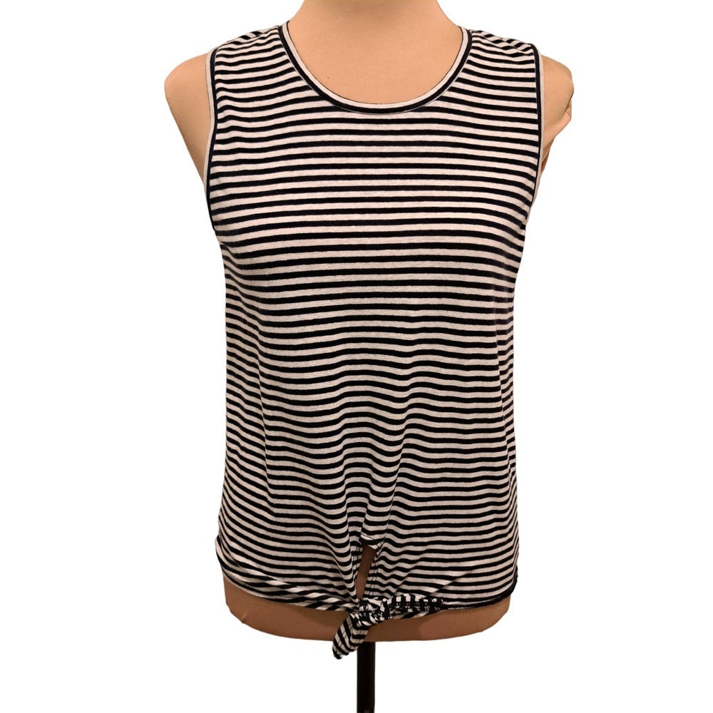 J. Crew Navy & White Stripe Tank Top Size XS